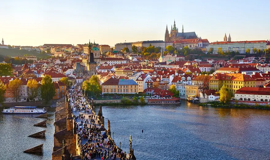Vue de Prague en Tchéquie